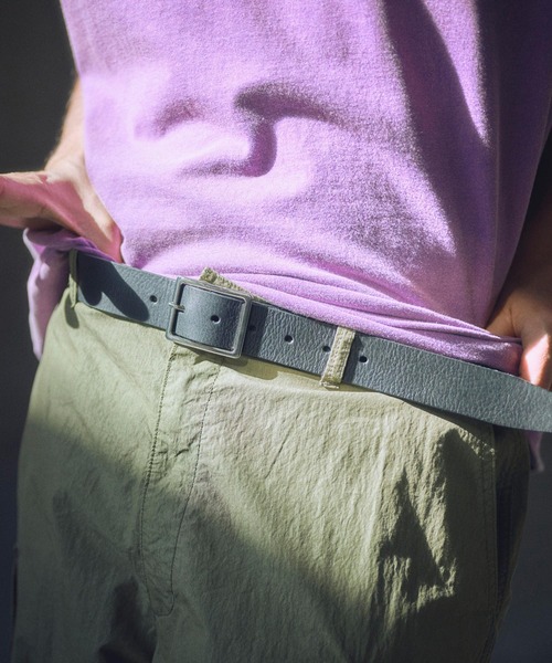 ADAM PATEK(アダムパテック)の「ADAMPATEK/italian leather wide belt/イタリアンレザーワイドベルト(ベルト・メンズ・ダークブラウン/ブラック・FREE)」の3枚目の写真