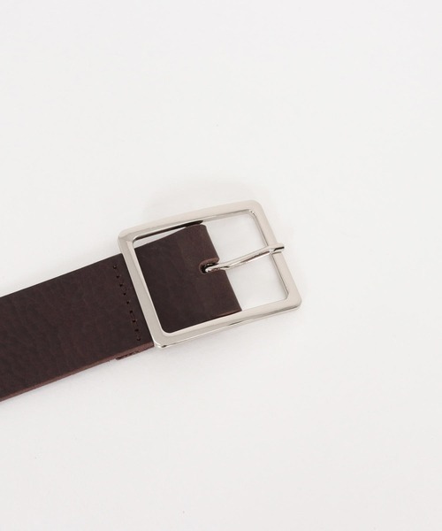 ADAM PATEK(アダムパテック)の「ADAMPATEK/italian leather wide belt/イタリアンレザーワイドベルト(ベルト・メンズ・ダークブラウン/ブラック・FREE)」の8枚目の写真