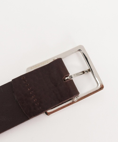 ADAM PATEK(アダムパテック)の「ADAMPATEK/italian leather wide belt/イタリアンレザーワイドベルト(ベルト・メンズ・ダークブラウン/ブラック・FREE)」の9枚目の写真