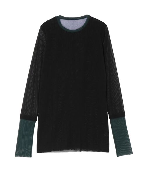 WAVE LINE SHEER TOP / ウェーブラインシアートップ（Tシャツ