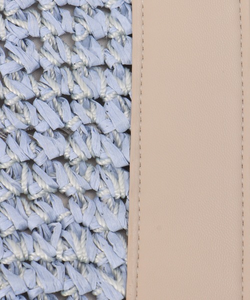 ikka（イッカ）の「【雑誌InRed6月号掲載】雑材カラー持ち手2WAYバッグ（ショルダーバッグ・レディース・ベージュ/ブラウン/グレー/ブルー・FREE）」の14枚目の写真