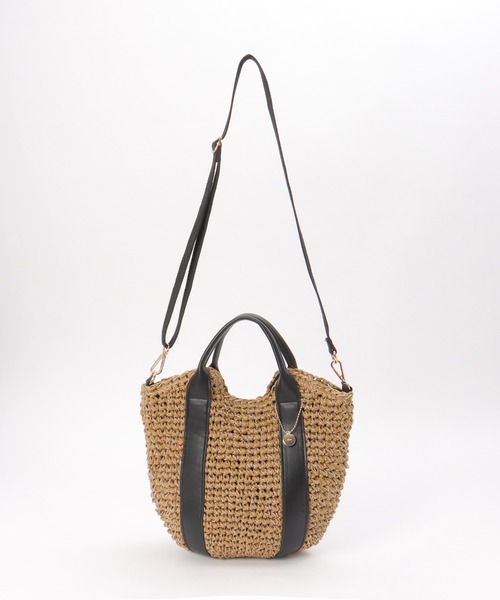 ikka（イッカ）の「【雑誌InRed6月号掲載】雑材カラー持ち手2WAYバッグ（ショルダーバッグ・レディース・ベージュ/ブラウン/グレー/ブルー・FREE）」の17枚目の写真