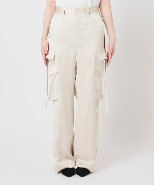 U by SPICK&SPAN（ユーバイスピックアンドスパン）の「サテンストリングロデオカーゴパンツ（カーゴパンツ・レディース・アイボリー・38/36）」の19枚目の写真