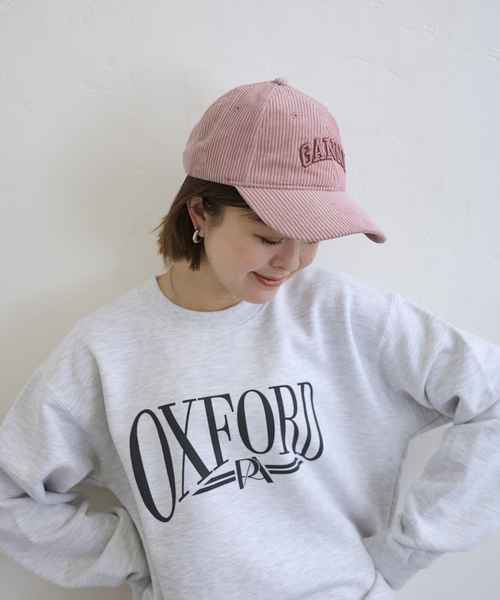 GANNI（ガニー）の「GANNI / ガニー Cap Hat Corduroy（キャップ・レディース・ネイビー/ピンク・FREE）」の19枚目の写真