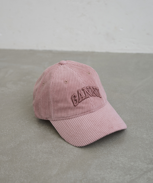 GANNI（ガニー）の「GANNI / ガニー Cap Hat Corduroy（キャップ・レディース・ネイビー/ピンク・FREE）」の17枚目の写真