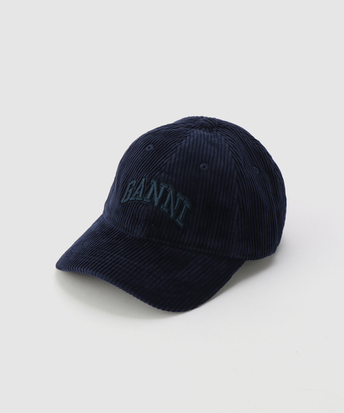 GANNI（ガニー）の「GANNI / ガニー Cap Hat Corduroy（キャップ・レディース・ネイビー/ピンク・FREE）」の15枚目の写真