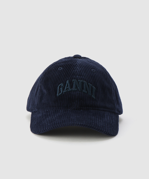 GANNI（ガニー）の「GANNI / ガニー Cap Hat Corduroy（キャップ・レディース・ネイビー/ピンク・FREE）」の14枚目の写真