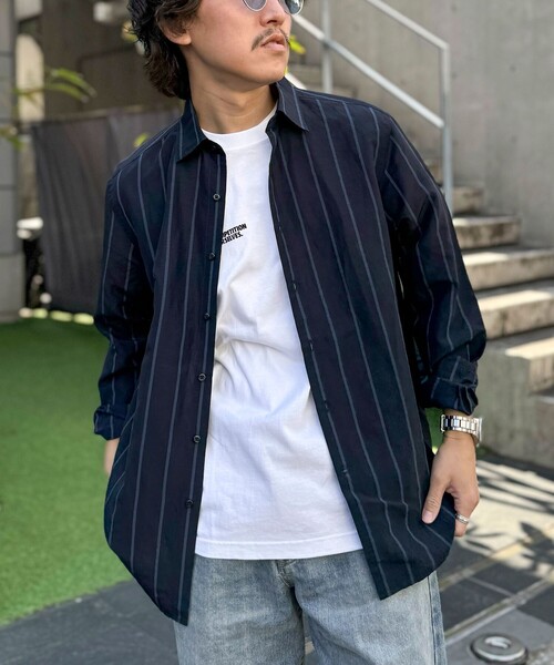 NOLLEY’S（ノーリーズ）の「キュプラリネン レギュラーカラーシャツ 25SS（シャツ/ブラウス・メンズ・ベージュ系その他/ホワイト/ネイビー/ブラック・S/M/L/XL）」の4枚目の写真