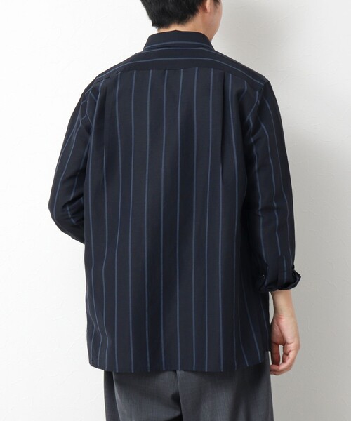 NOLLEY’S（ノーリーズ）の「キュプラリネン レギュラーカラーシャツ 25SS（シャツ/ブラウス・メンズ・ベージュ系その他/ホワイト/ネイビー/ブラック・S/M/L/XL）」の5枚目の写真