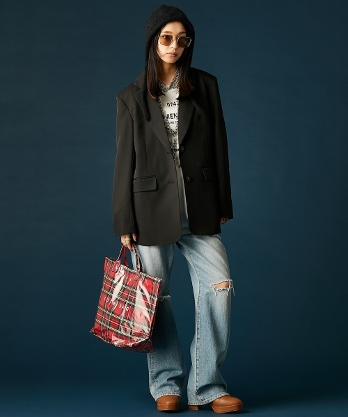 GEVS.（ジェイヴィス）の「綿100％ピグメント染ハートプリントTシャツ＜大きいサイズ有＞GEVS.（Tシャツ/カットソー・レディース・イエロー/オフホワイト/ブラック・M/L/LL/3L/4L/5L）」の19枚目の写真