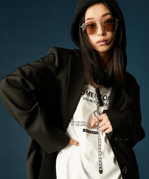 GEVS.（ジェイヴィス）の「綿100％ピグメント染ハートプリントTシャツ＜大きいサイズ有＞GEVS.（Tシャツ/カットソー・レディース・イエロー/オフホワイト/ブラック・M/L/LL/3L/4L/5L）」の10枚目の写真