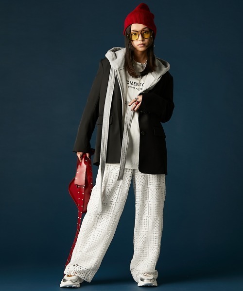 GEVS.（ジェイヴィス）の「綿100％ピグメント染ハートプリントTシャツ＜大きいサイズ有＞GEVS.（Tシャツ/カットソー・レディース・イエロー/オフホワイト/ブラック・M/L/LL/3L/4L/5L）」の4枚目の写真