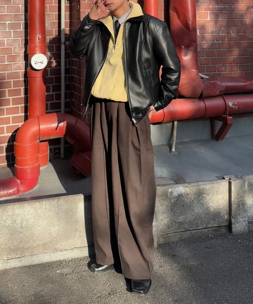 Gaphos （ガフォス）の「ボリュームネックハーフジップスウェット（スウェット・メンズ・イエロー/ブラック/グレー・1/2）」の18枚目の写真