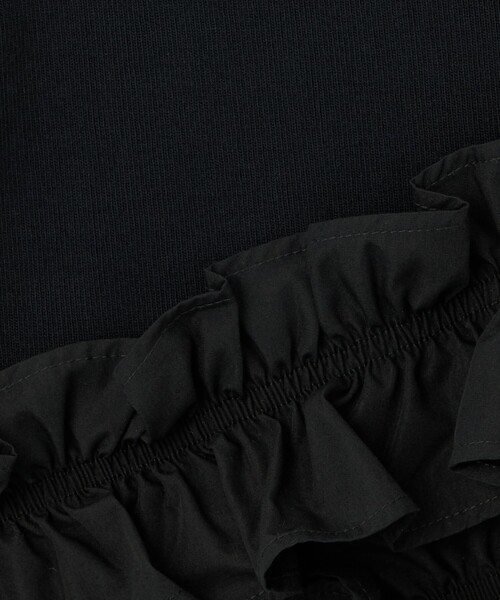 EMMEL REFINES(エメルリファインズ)の「<EMMEL REFINES>EM フライス フリル 2WAY Tシャツ(Tシャツ/カットソー・レディース・ブラック/オフホワイト・FREE)」の11枚目の写真