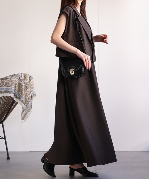 SinceThen上品 長袖ジャケット ショートワンピース セットアップ SinceThen上品 長袖ジャケット ショートワンピース セットアップ
