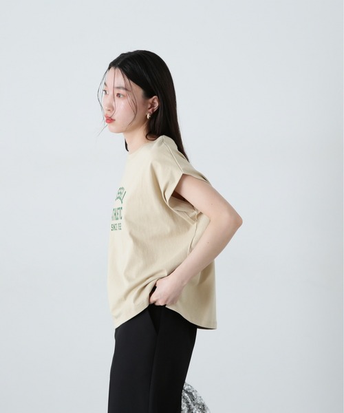 tシャツ 「N.×RUSSELL ATHLETIC」フレンチスリーブTシャツ レディース セール】【N.×RUSSELL ATHLETIC】フレンチスリーブTシャツ（T