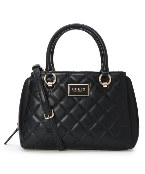 GUESS ブラック ショルダーバッグ 中古・古着通販】GUESS (ゲス) ショルダーバッグ ブラック