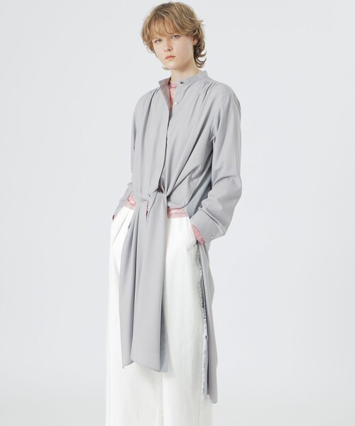 LOVELESS(ラブレス)の「ロングシャツ(シャツ/ブラウス・レディース・ライトグレー・36)」の7枚目の写真