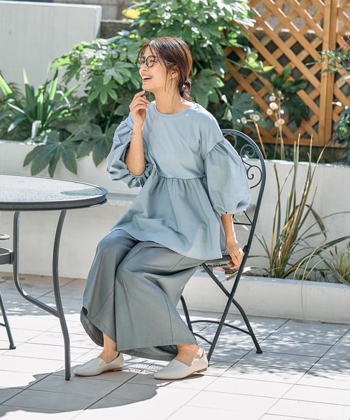 FOUND GOOD(ファウンドグッド)の「サラキレワイドクロップドP(その他パンツ・レディース・ネイビー/ブラック/アイボリー/グレー系5・L/M/S)」の9枚目の写真