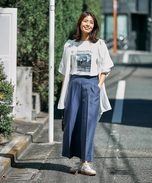 FOUND GOOD(ファウンドグッド)の「サラキレワイドクロップドP(その他パンツ・レディース・ネイビー/ブラック/アイボリー/グレー系5・L/M/S)」の18枚目の写真