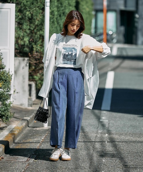 FOUND GOOD(ファウンドグッド)の「サラキレワイドクロップドP(その他パンツ・レディース・ネイビー/ブラック/アイボリー/グレー系5・L/M/S)」の19枚目の写真