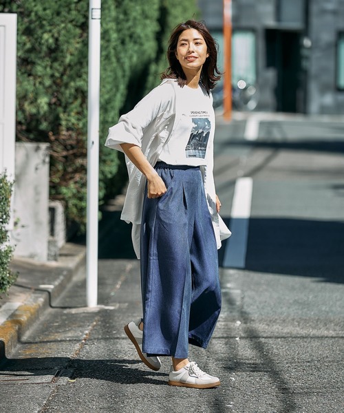 FOUND GOOD(ファウンドグッド)の「サラキレワイドクロップドP(その他パンツ・レディース・ネイビー/ブラック/アイボリー/グレー系5・L/M/S)」の20枚目の写真