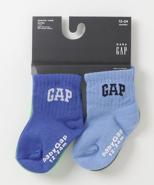 GAP（ギャップ）の「GAPロゴ クオータークルーソックス 4足セット (幼児・ベビー)（ソックス/靴下・キッズ・その他/マルチ・12-24M/4-5 YRS/2-3 YRS）」の4枚目の写真