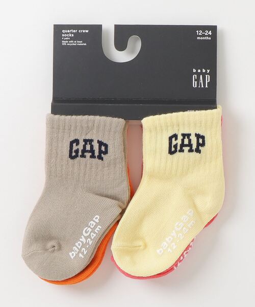 GAP（ギャップ）の「GAPロゴ クオータークルーソックス 4足セット (幼児・ベビー)（ソックス/靴下・キッズ・その他/マルチ・12-24M/4-5 YRS/2-3 YRS）」の3枚目の写真