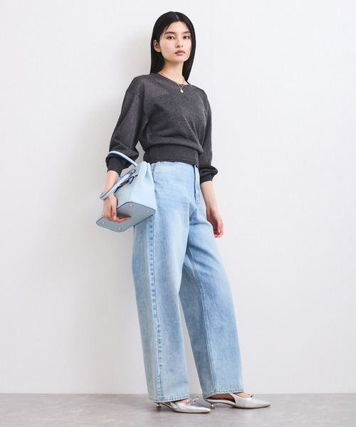 VIS（ビス）の「【前後2WAY】ハート釦シアーカーディガン（カーディガン/ボレロ・レディース・チャコールグレー/ホワイト系その他/レッド系その他・FREE）」の4枚目の写真