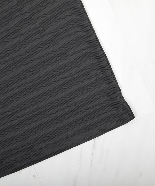 UNION STATION（ユニオンステーション）の「ストレッチポリJQDボーダーポロ（ポロシャツ・メンズ・ブラック/グレー/ネイビー・M/L/LL）」の13枚目の写真