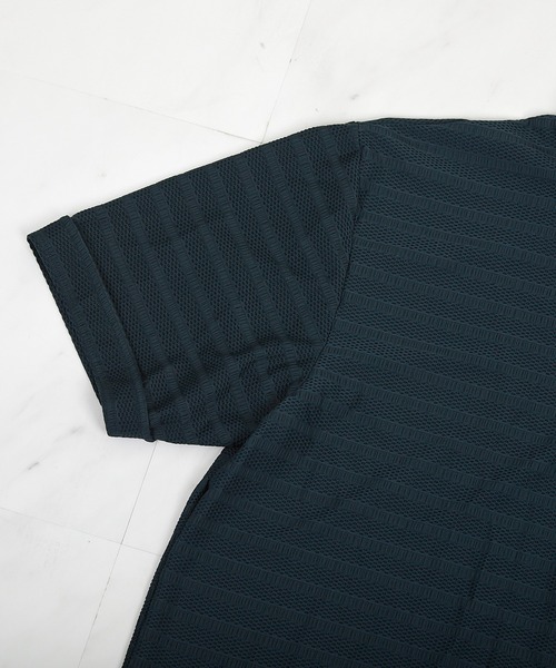 UNION STATION（ユニオンステーション）の「ストレッチポリJQDボーダーポロ（ポロシャツ・メンズ・ブラック/グレー/ネイビー・M/L/LL）」の17枚目の写真