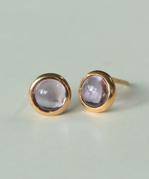 NOIR DE POUPEE | 【WEB限定】天然石ラウンドカボションピアス(ピアス（両耳用）)