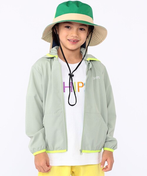 セール】SHIPS KIDS:100～130cm /〈UVカット〉ジップ パーカー