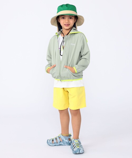 SHIPS（シップス）の「SHIPS KIDS:100～130cm /〈UVカット〉ジップ パーカ（パーカー・キッズ・ベージュ/ライトグリーン・100/110/120/130）」の9枚目の写真