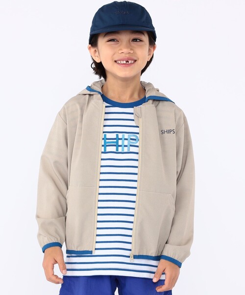 SHIPS（シップス）の「SHIPS KIDS:100～130cm /〈UVカット〉ジップ パーカ（パーカー・キッズ・ベージュ/ライトグリーン・100/110/120/130）」の12枚目の写真