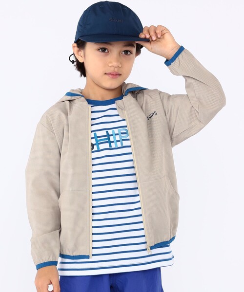 SHIPS（シップス）の「SHIPS KIDS:100～130cm /〈UVカット〉ジップ パーカ（パーカー・キッズ・ベージュ/ライトグリーン・100/110/120/130）」の13枚目の写真