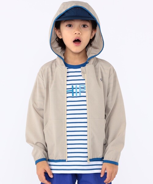 SHIPS（シップス）の「SHIPS KIDS:100～130cm /〈UVカット〉ジップ パーカ（パーカー・キッズ・ベージュ/ライトグリーン・100/110/120/130）」の15枚目の写真