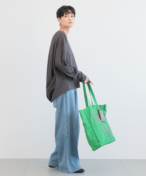 BARNYARDSTORM(バンヤードストーム)の「BARNYARDSTORM / GIZAコットンバックタックロンT【汗染み軽減】マシンウォッシャブル(Tシャツ/カットソー・レディース・ベージュ/チャコールグレー/ホワイト/ピンク/ブラウン・FREE)」の12枚目の写真