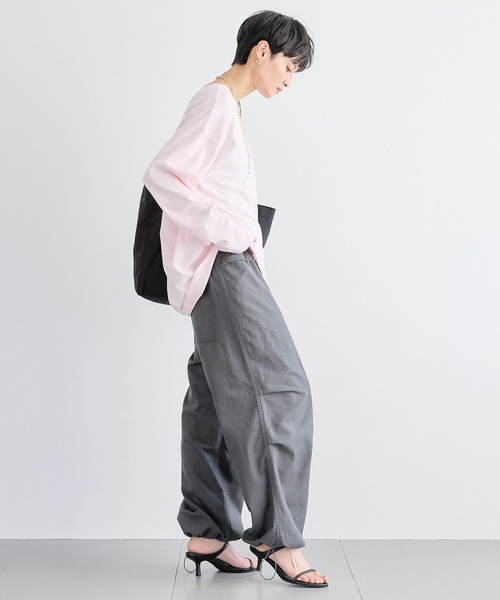 BARNYARDSTORM(バンヤードストーム)の「BARNYARDSTORM / GIZAコットンバックタックロンT【汗染み軽減】マシンウォッシャブル(Tシャツ/カットソー・レディース・ベージュ/チャコールグレー/ホワイト/ピンク/ブラウン・FREE)」の18枚目の写真