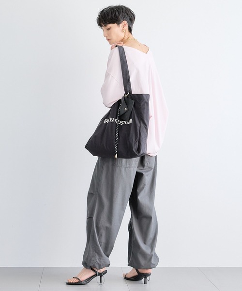 BARNYARDSTORM(バンヤードストーム)の「BARNYARDSTORM / GIZAコットンバックタックロンT【汗染み軽減】マシンウォッシャブル(Tシャツ/カットソー・レディース・ベージュ/チャコールグレー/ホワイト/ピンク/ブラウン・FREE)」の19枚目の写真