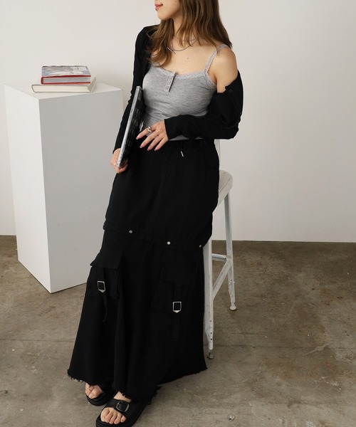 ROOPTOKYO(ループトウキョウ)の「Feminine Front Button Lace Camisole / フェミニンフロントボタンレースキャミソール 夏物 夏服(キャミソール・レディース・ブラック/ホワイト/グレー/グリーン/ピンク・FREE)」の19枚目の写真