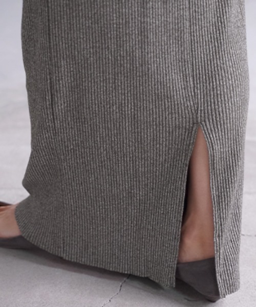 HUG.U（ハグユー）の「「セルフカット可能」 リブナロースカート（スカート・レディース・ブラック/ダークブラウン/ダークグレー/オリーブ/オフホワイト/グリーン/ブルー・M/L）」の20枚目の写真