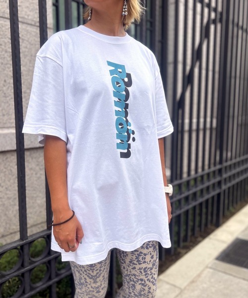 GREEN BOWL(グリーンボウル)の「Romon S/S T-shirts(タテRomon)(Tシャツ/カットソー・メンズ・ホワイト・L/M)」の4枚目の写真