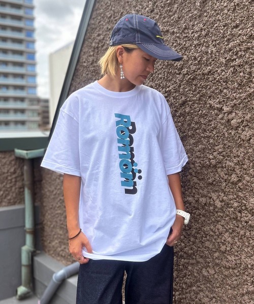 GREEN BOWL(グリーンボウル)の「Romon S/S T-shirts(タテRomon)(Tシャツ/カットソー・メンズ・ホワイト・L/M)」の5枚目の写真