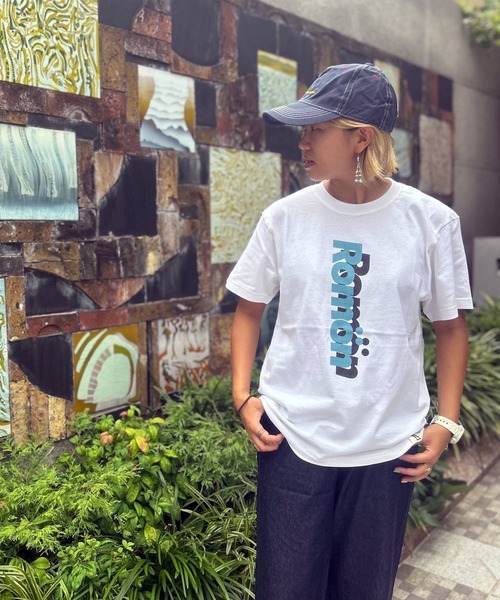 GREEN BOWL(グリーンボウル)の「Romon S/S T-shirts(タテRomon)(Tシャツ/カットソー・メンズ・ホワイト・L/M)」の3枚目の写真