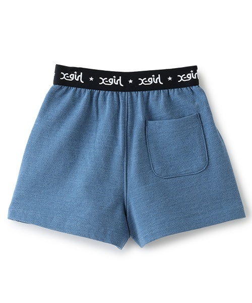 X-girl Stages（エックスガールステージス）の「ウエストロゴペイントショートパンツ（その他パンツ・キッズ・ブラック/ブルー・80ｃｍ/90cm/110cm/100cm/120cm/130cm/140cm）」の5枚目の写真