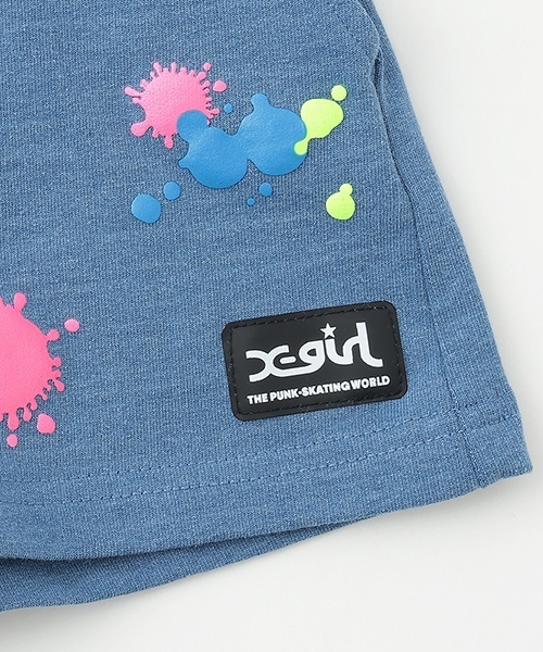 X-girl Stages（エックスガールステージス）の「ウエストロゴペイントショートパンツ（その他パンツ・キッズ・ブラック/ブルー・80ｃｍ/90cm/110cm/100cm/120cm/130cm/140cm）」の9枚目の写真