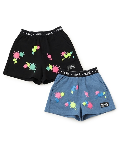 X-girl Stages（エックスガールステージス）の「ウエストロゴペイントショートパンツ（その他パンツ・キッズ・ブラック/ブルー・80ｃｍ/90cm/110cm/100cm/120cm/130cm/140cm）」の12枚目の写真