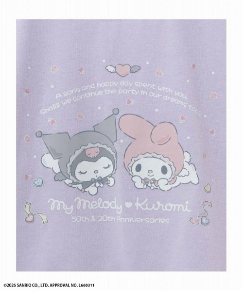 ポシェットTシャツ クロミ マイメロ サンリオ sanrio マイメロディ＆クロミ Tシャツ（マイメロディ50周年