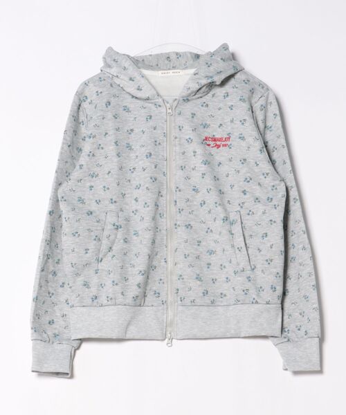CERCA(チェルカ)の「HALEY PESCA/フラワープリント ダブルジップパーカー(パーカー・レディース・グレー/アイボリー・SMALL/LARGE/MEDIUM)」の15枚目の写真